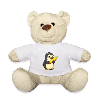 pinguin niedlich glücklich kawaii cartoon clipart tier - Teddy - Weiß - Vorne