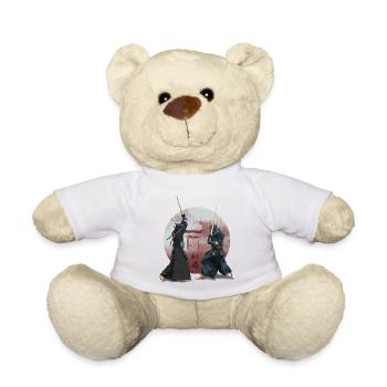 Shinobi Torii Duel - Japanischer Kendo Kampfsport - Teddy - Weiß - Vorne