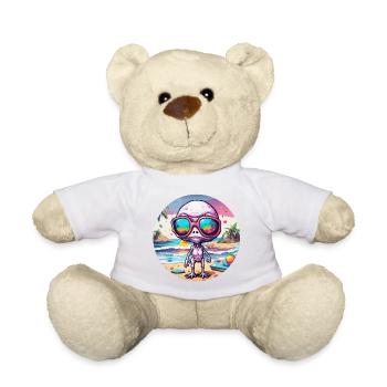 Alien / Außerirdisch / Ufo / Area 51 / All / Mars - Teddy - Weiß - Vorne