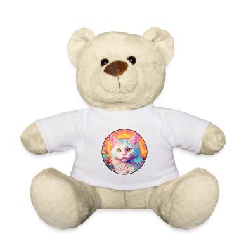 Turc Van Cat Race Aquarelle Dessin Animé Kawaii - Nounours - blanc - Devant