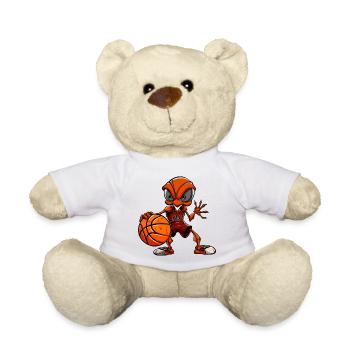 Basketball Ant - Teddy Bear - white - Front
