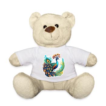 Paon / Animal / Zoo / Plumage / Beauté naturelle - Nounours - blanc - Devant