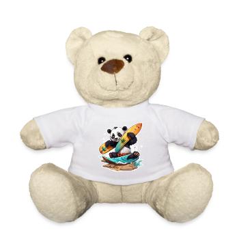 Panda / Tier / Zoo / Bambus / Wild / Kindlich - Teddy - Weiß - Vorne