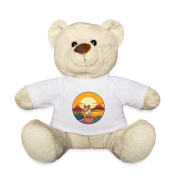 Éléphant Musaraigne Aquarelle Colorée Dessin Animé Kawaii - Nounours - blanc - Devant
