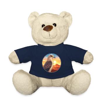 Falke buntes Aquarell Cartoon Kawaii Tier - Teddy - French Navy - Vorne