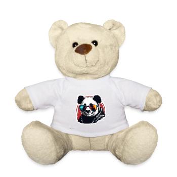 Panda / Tier / Zoo / Bambus / Wild / Kindlich - Teddy - Weiß - Vorne