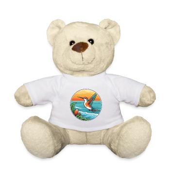 Colibri aquarelle dessin animé Kawaii Clipart animal de compagnie - Nounours - blanc - Devant