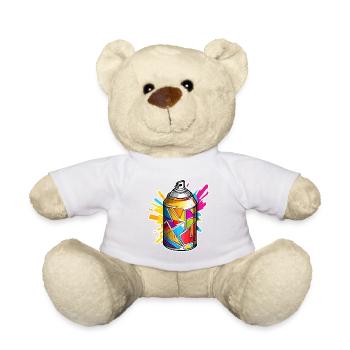 Spraydose / Kunst / sprühen / Street Art / Wand - Teddy - Weiß - Vorne