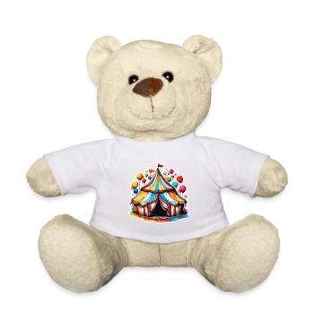 Zirkuszelt / Manege / Unterhaltung / Artisten - Teddy - Weiß - Vorne