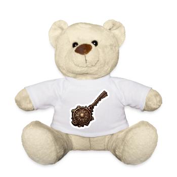 Key / Lock / Locked / Security - Teddy Bear - white - Front