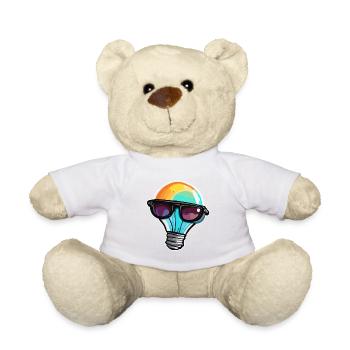 Bulb / Bulb / Brightness / Light - Teddy Bear - white - Front