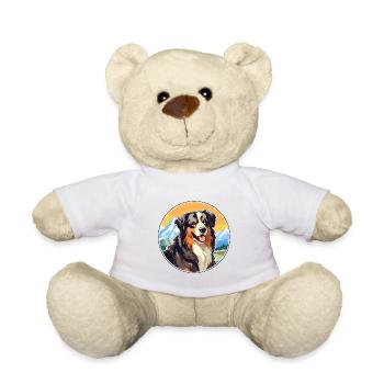 Bohemian Shepherd Dog Breed Cartoon Kawaii Waterco - Teddy Bear - white - Front