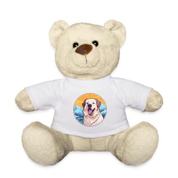 Chien de berger d’Asie centrale race Cartoon Kawaii Wa - Nounours - blanc - Devant