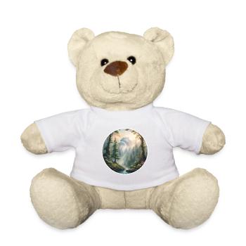 Wald / Wildnis / Natur / Bäume / grün / Idylle - Teddy - Weiß - Vorne