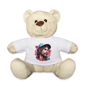 Typ / Kerl / Mann / Männlich / Bart / Porträt - Teddy - Weiß - Vorne
