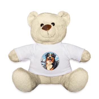 Berger anglais chien race Cartoon Kawaii Watercol - Nounours - blanc - Devant