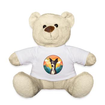 Lévrier italien chien race Cartoon Kawaii Waterco - Nounours - blanc - Devant