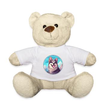 Koolie chien race dessin animé Kawaii aquarelle - Nounours - blanc - Devant
