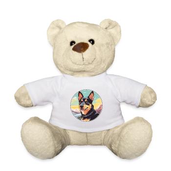 Lancashire Heeler chien race dessin animé Kawaii Waterco - Nounours - blanc - Devant