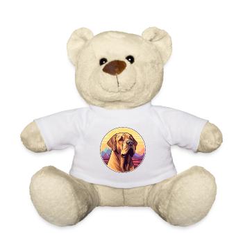 Mallorca Mastiff Dog Breed Cartoon Kawaii Watercol - Teddy Bear - white - Front