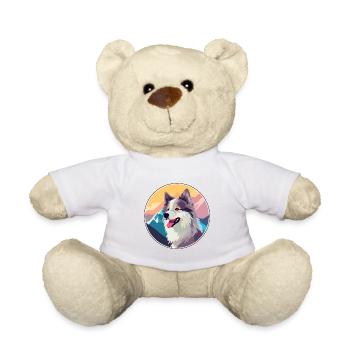 Sabueso Fino Colombiano race de chien dessin animé Kawaii W - Nounours - blanc - Devant