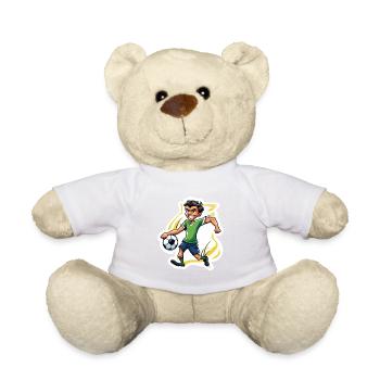 Footballeur / Football / Terrain / Équipe - Nounours - blanc - Devant