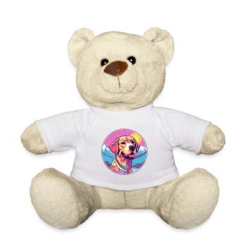 Braque Saint Germain Dog Breed Cartoon Kawaii Wate - Teddy Bear - white - Front