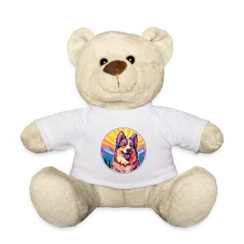 Bohemian Shepherd Dog Breed Cartoon Kawaii Waterco - Teddy Bear - white - Front