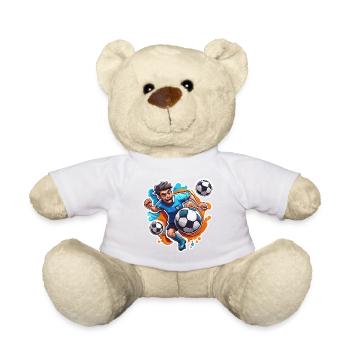 Footballeur / Football / Terrain / Équipe - Nounours - blanc - Devant