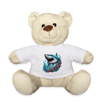 Shark / Wildlife / Underwater / Sea / Ocean - Teddy Bear - white - Front