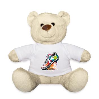 Football / Jeu / Chaussure / Terrain / Tir - Nounours - blanc - Devant