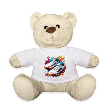 Football / Jeu / Chaussure / Terrain / Tir - Nounours - blanc - Devant