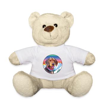 Drahthaardackel Hunderasse Karikatur Kawaii Wate - Teddy - Weiß - Vorne