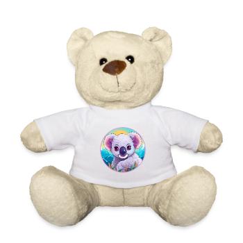 Koala Aquarell Karikatur Kawaii Haustier Tier Farbefu - Teddy - Weiß - Vorne