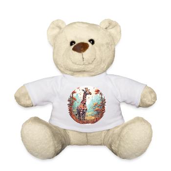 Giraffe / Animal / Safari / Africa / National Park - Teddy Bear - white - Front