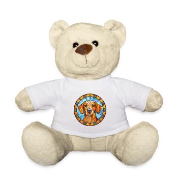 Danois suédois chien chien race vitrail Col - Nounours - blanc - Devant