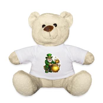 Leprechaun / Leprechaun / Vert / Gingembre / Irlande - Nounours - blanc - Devant
