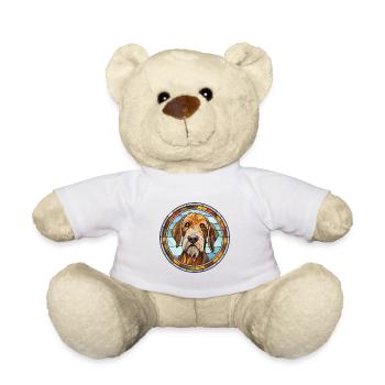 Istrie chien à poil dur chien race vitrail C - Nounours - blanc - Devant