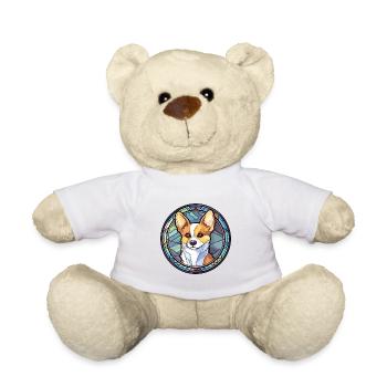 Lundehund Chien Race Vitrail Coloré Waterco - Nounours - blanc - Devant