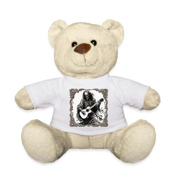 Rock n roll / Guitar / Music / Instrument - Teddy Bear - white - Front