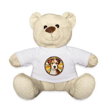 Parson Russell Terrier Hunderasse Buntglas Col - Teddy - Weiß - Vorne