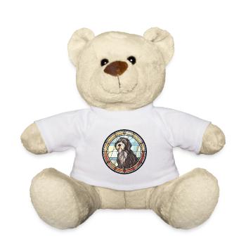 Portugiesischer Schäferhund Hunderasse Buntglasfarbe - Teddy - Weiß - Vorne
