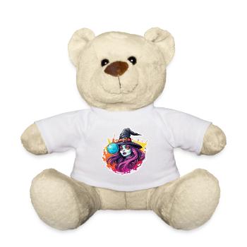 Sorcière / Magie / Rituel de sorcière / Conte de fées / Sort - Nounours - blanc - Devant