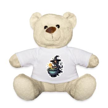 Sorcière / Magie / Rituel de sorcière / Conte de fées / Sort - Nounours - blanc - Devant