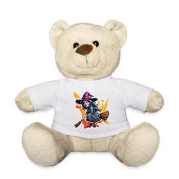 Sorcière / Magie / Rituel de sorcière / Conte de fées / Sort - Nounours - blanc - Devant