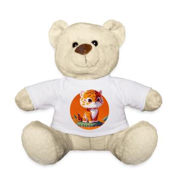 Little Tiger So Cute Child - Teddy Bear - white - Front