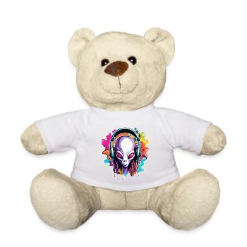 Headphones / Audio / Music / Alien / All / Cool - Teddy Bear - white - Front
