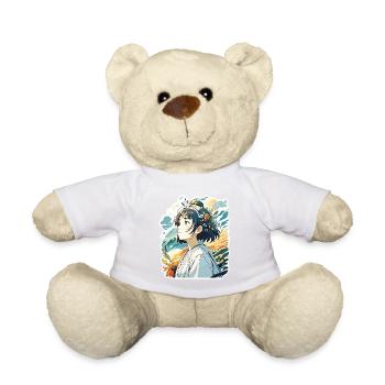 Anime / Comic / Japanisch / Zeichentrick / Cartoon - Teddy - Weiß - Vorne