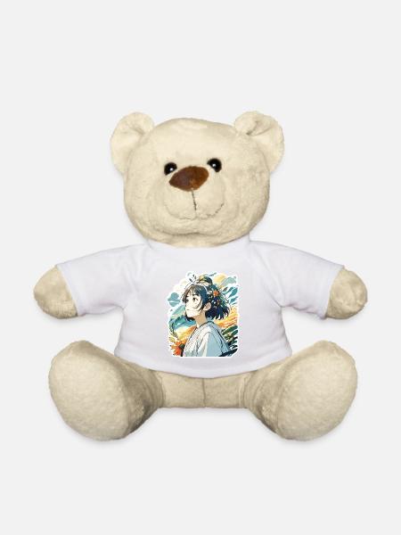 Anime / Comic / Japanese / Animation / Cartoon - Teddy Bear - white