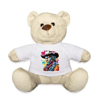 Cowboy / Wilde Westen / Wüste / Lasso / Rodeo - Teddy - Weiß - Vorne